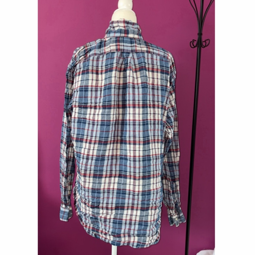 MENS Ralph Lauren Blue Plaid Shirt - Picture 4 of 6